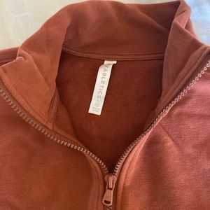 Crop quarter zip pullover
